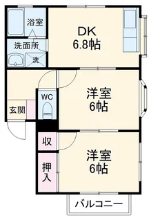グリーンハイツヒロタカA【2階】の間取り