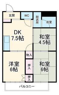 アルファータウン【2B号室】の間取り