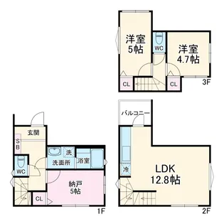 KoletTerrace下野毛#08【08号室】の間取り