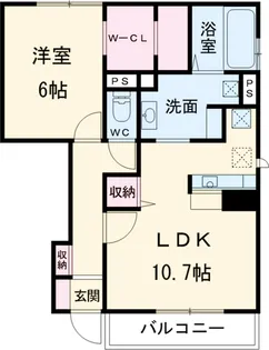 リオフォート【1階】の間取り