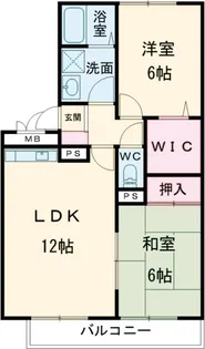クレストヴィラ A棟【2階】の間取り