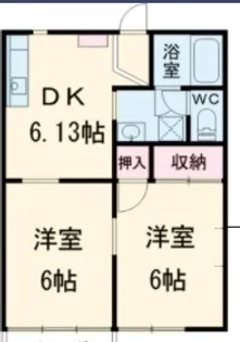 グリーンハイツA【202号室】の間取り