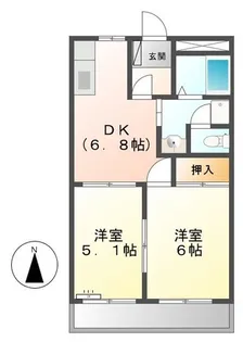 ノーブルタウン新栄【2階】の間取り