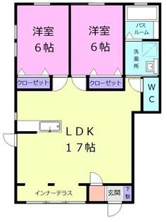 ルクール・メゾンⅢ番館【102号室】の間取り