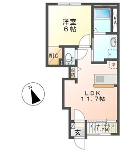 ビブレ(vivre)【1階】の間取り