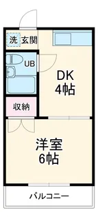 第2こみねハイツ【2階】の間取り