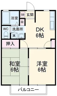 エルフィン【203号室】の間取り