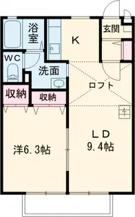 ムーセイオン【2階】の間取り