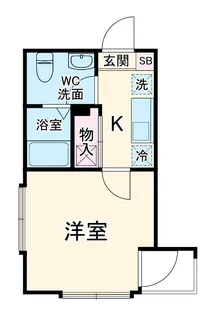 ラパン大久保【201号室】の間取り