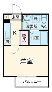 ラパン大久保【203号室】の間取り