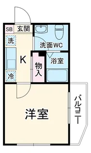 ラパン大久保【204号室】の間取り