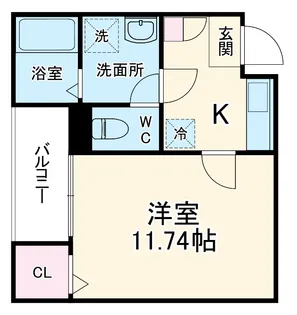 ジーメゾン見沼新堤【1階】の間取り
