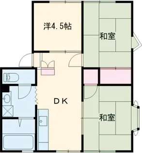 ウィンディア森野A【1階】の間取り