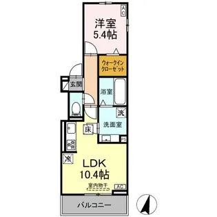 さくらハウス岡崎駅前【2階】の間取り