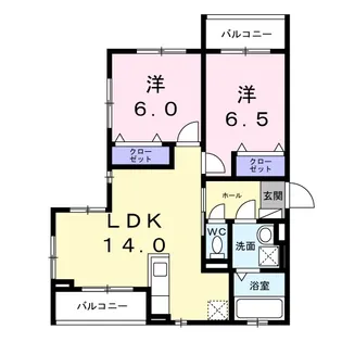 サンティエ【2階】の間取り