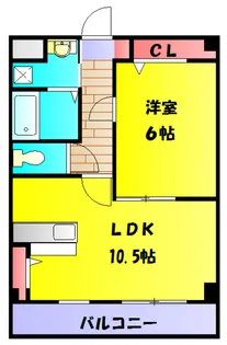 ベリーコート【601号室】の間取り