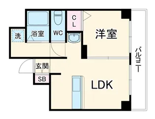 ハイツ中路【3階】の間取り