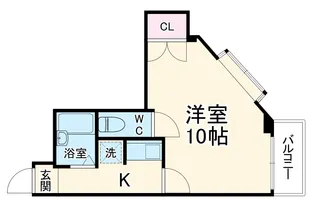 ハイツ中路【5階】の間取り
