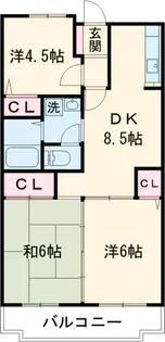サニーコート上野毛【3階】の間取り