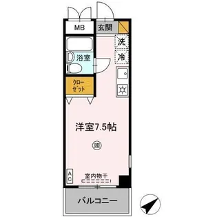 メールオフィスSKビル【3階】の間取り