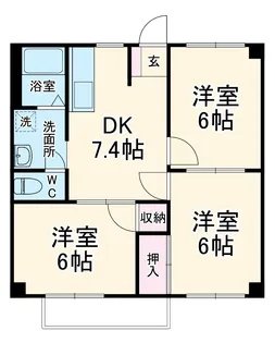 ユトリロ北山2【201号室】の間取り