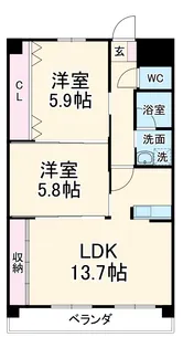 本郷マンション【1階】の間取り