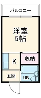 パレ西三荘【4階】の間取り