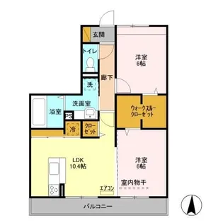 アローヒルズA【3階】の間取り