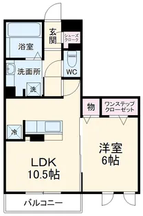 ロイジェントパークスレイクタウンE【2階】の間取り