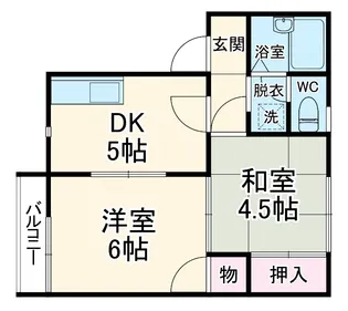 ハーバータウン【202号室】の間取り