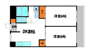 グリンピア守口【2階】の間取り