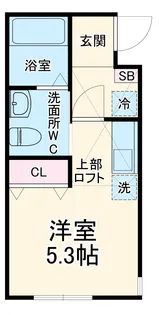 DEN杉田【102号室】の間取り