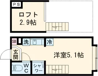 サンメイプル平井 【1階】の間取り