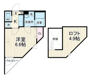 アミュレット武蔵小杉【3階】の間取り