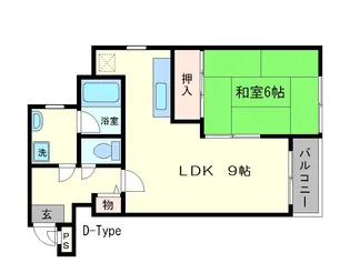 セント・ルークルス【106号室】の間取り