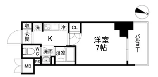 クレストコート靭公園 THE CLASS【10階】の間取り