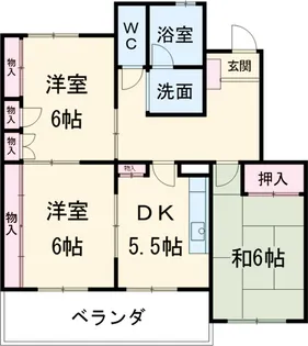 サクラシア粟野西【202号室】の間取り