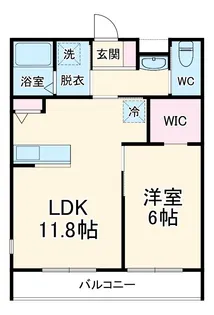Maison de Chambre【1-C号室】の間取り