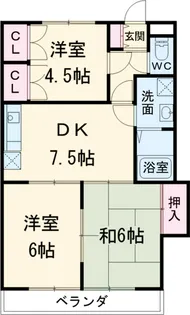 原第10マンション【301号室】の間取り