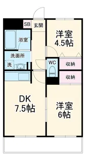マイコート稲城【1階】の間取り