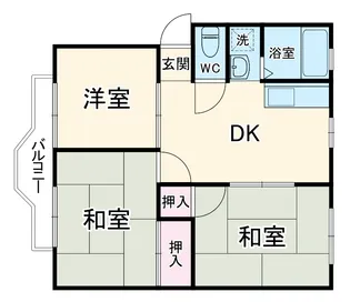 サニ・プラーザ大崎台 D棟【2階】の間取り