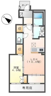 ソラアイ【107号室】の間取り