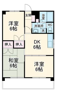 エリシオン馬見塚【3階】の間取り