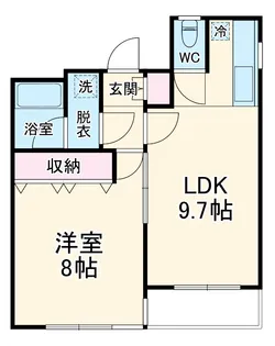 ホワイトクレステ【1階】の間取り