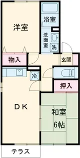 メゾン・ソレイユ【1階】の間取り