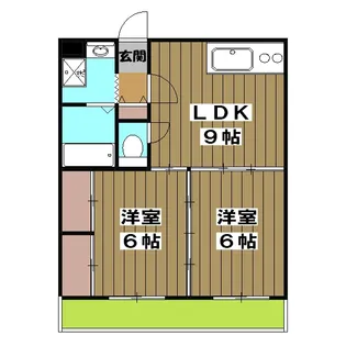 ヴェルナ西京極【1階】の間取り