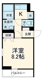 シャルムS岡崎【2階】の間取り