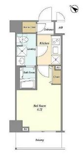 Rising Place 川崎二番館【8階】の間取り