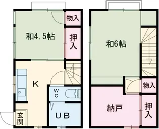 金沢アパート【103号室】の間取り