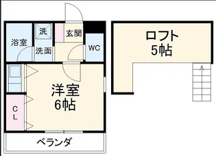 イーストヒルズ柏【2階】の間取り